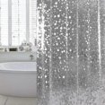 thumbnail image 1 of Anti-Mold Antibacterial Waterproof Shower Curtain with Weighted Bottom Magnets, 0.2mm 180x200cm, 1 of 3