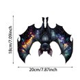 thumbnail image 4 of 4/3/2/1pcs Halloween Bat Decor, Stained Glass Bat Suncatcher Window Hanging, Gothic Bat Acrylic Wall Art Decorations, Window Hanging Ornaments for Indoor Outdoor Decor, 4 of 6
