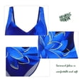 thumbnail image 5 of Gibobby Trajes de Baño Mujer Print Swimsuit One Piece Swimmit Women's Bikini Sling Slim Ladies Beach Swimswears(Azul,XL), 5 of 5