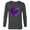 Charcoal Heather, variant on Disney Descendants 2 Mal Dragon - Long Sleeve T-Shirt for Men- Customized-Athletic Heather
