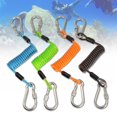 thumbnail image 4 of Cable de extensión de correa de alambre de resorte de cámara de cordón en espiral de buceo para senderismo canotaje Naranja Zulema Cordón en espiral, 4 of 6