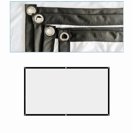 Portable Projector Screen for Home Theater Outdoor HD White Foldable Anti-Crease (120Inch) Wrinkle-Free Outdoor Projector Screen