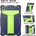 thumbnail image 2 of Epicgadget Case for Samsung Galaxy Tab A8 10.5 Inch (SM-X200/SM-X205/SM-X207) - Dual Layer Hybrid Protective Case Cover with Kickstand for Galaxy Tablet A8 10.5" (2022 Released) (Navy Blue/Green), 2 of 4