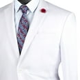thumbnail image 2 of VINCI Men's White 2-Button Suit w/ Adjustable Waistband, Reg-Fit - NEW, 2 of 3
