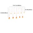 thumbnail image 3 of Clearance Christmas Decoration! Clearance Christmas Decoration! Skegnu Christmas Lights Christmas New Decorative Led Light String Christmas Tree Snow Lights Interior Room Ambience Curtain Light, 3 of 8