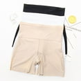 thumbnail image 4 of ZPAQI Women High Waist Ice Silk Safety Shorts Invisible Seamless Cotton Crotch Lip Box, 4 of 20