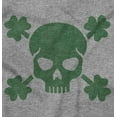 thumbnail image 2 of Saint Patrick's Day Shamrock Skull Hoodie Sweatshirt Women Men Brisco Brands L, 2 of 6