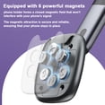 thumbnail image 3 of Magnetic Phone Holder Multifunctional Suction Cup Car Dashboard Phone Mount with Retractable and Bendable Arm 6 Strong Magnets for Smartphone, 3 of 8