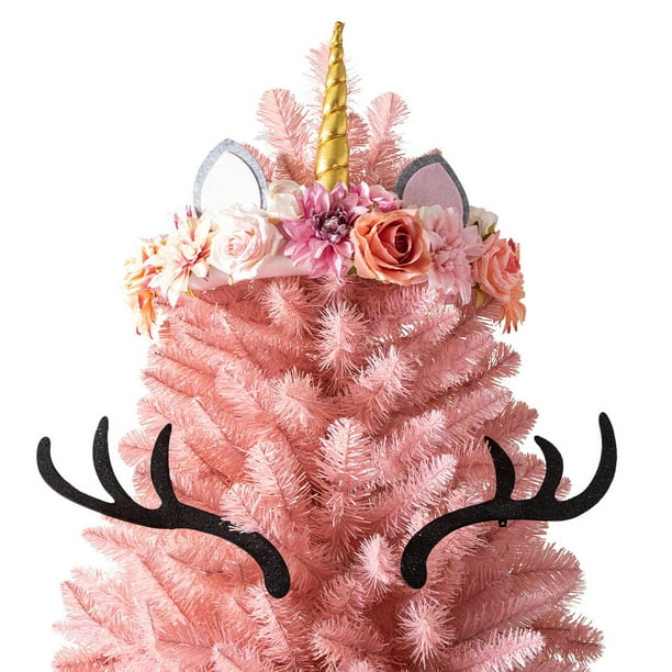 Treetopia Pretty in Pink 8 Foot Artificial Full Prelit Christmas