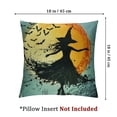 thumbnail image 4 of nygtbtfer Throw Pillow Covers, Decorative Pillow Covers, Set of 2 Throw Pillow Cases, Halloween Witch Pumpkin Bat, Pillow Covers Decorative, Pillow Cover White, 4 of 7