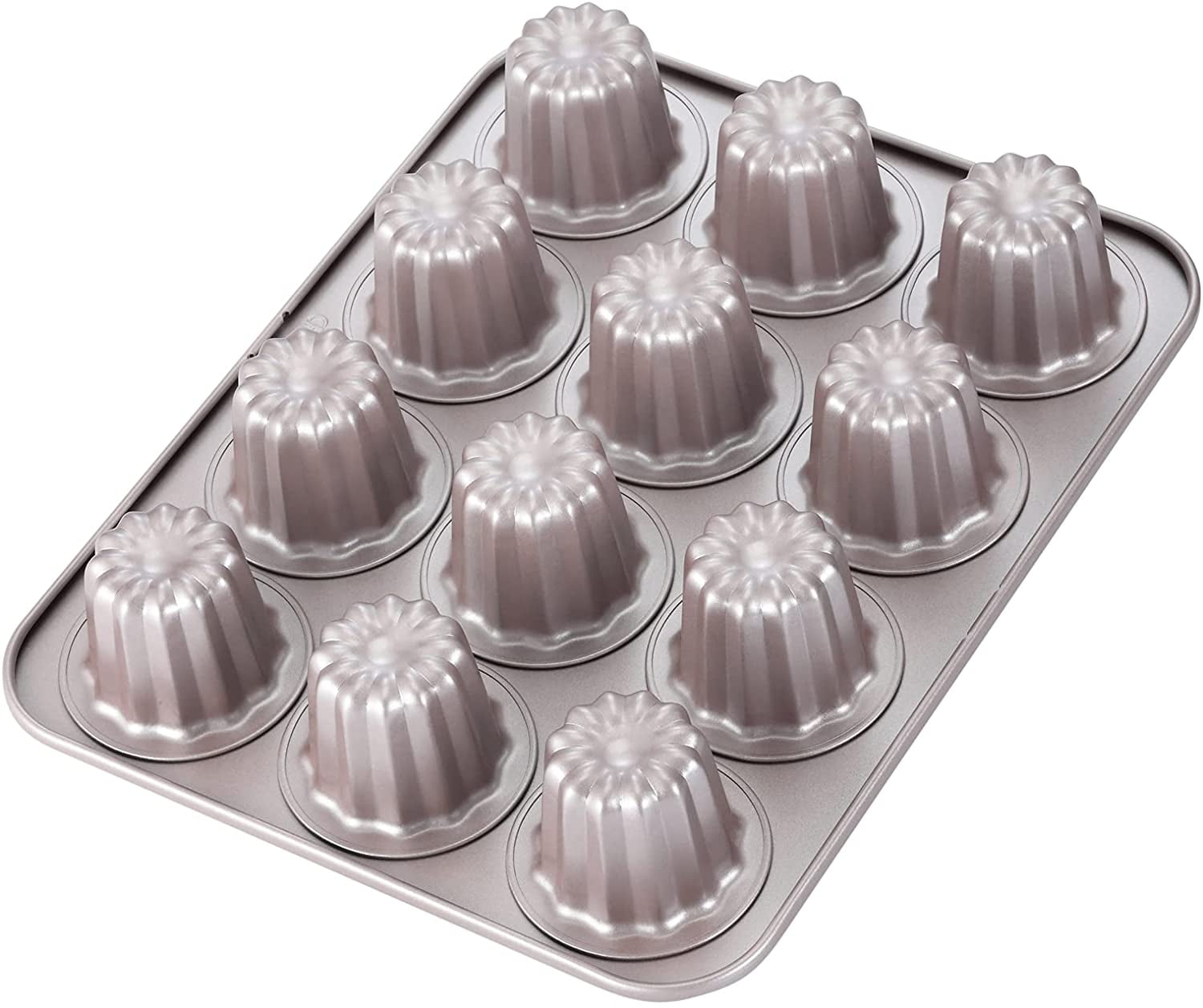 CHEFMADE Nonstick 12 Cup Muffin Cupcake Pan Carbon Steel Cannele Mould Bakeware 
