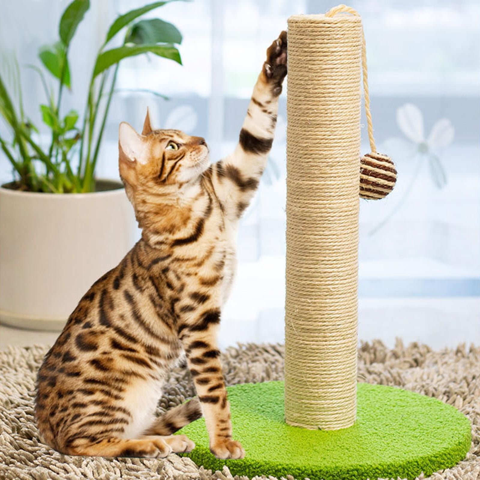 Bvdfgk Cat Scratching Post Sisal Rope Scratch Posts Climbing 17.7" Tall Lightweight