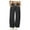 Black, variant on Up to 65% off!Casual Pants for Womens Fashion Plus Size High Waist Casual Trousers Solid Color With Pockets Long Pants
