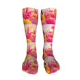 thumbnail image 5 of Bingfone Digital Nomad Pink Landscape Print Compression Socks for Women and Men Long Socks for Running Athletic Cycling Nurse, 5 of 8