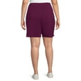 thumbnail image 3 of Terra & Sky Women's Plus Size Knit Bermuda Shorts, 3 of 6