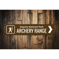 thumbnail image 1 of Archery Range Novelty Sign, Metal Wall Decor - 4x18 inches, 1 of 4