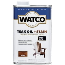 Watco Teak Oil Plus Stain Hazelnut - Oil Finish - 1 Qt, Brown