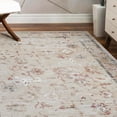 thumbnail image 4 of Traditional Floral Scroll Border Machine Washable Area Rug or Runner for Entryway, Living Room, Bedroom, Any Room, 4 of 10