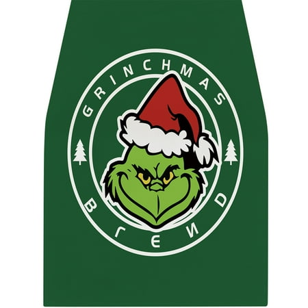 

Bemona The Gr1nch Table Runner Merry Christmas Whoville Winter Holiday Party Fireplace Kitchen Dining Room Home Decor