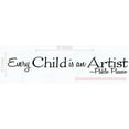thumbnail image 6 of Playroom Décor Every Child is an Artist Nursery Wall Decals Stickers 36x5-Inch Blk, 6 of 6