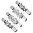 thumbnail image 3 of SOIMISS 4pcs Rhinestone Sweater Clips Woman Clothes Clips Decorative Cardigan Clips Clothes Accessories, 3 of 6