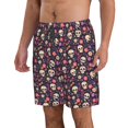 thumbnail image 2 of Logiee Skull flower leaf colorful Print Mens Swim Trunks Quick Dry Board Shorts,Breathable Hawaii Beach Shorts Swimwear Bathing Suits-Large, 2 of 6