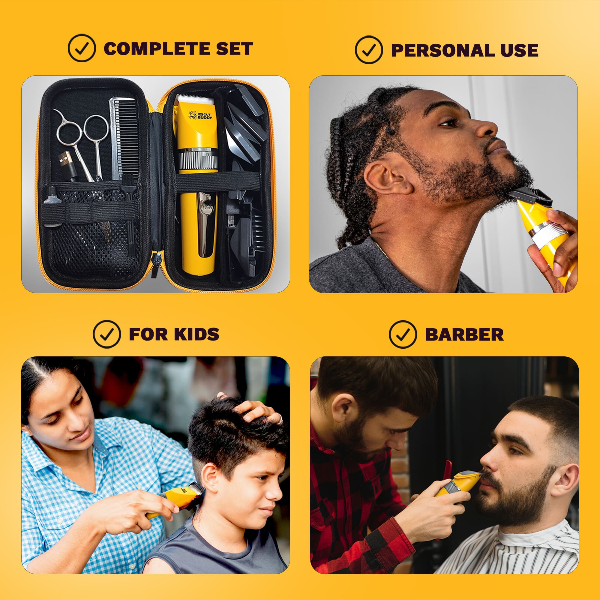 The Cut Buddy Cordless Hair and Beard Clipper with Scissors photo 3