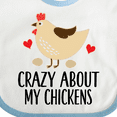 thumbnail image 4 of Inktastic Cute Chicken Farming Boys or Girls Baby Bib, 4 of 4