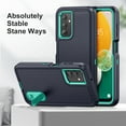 thumbnail image 3 of TECH CIRCLE for Samsung Galaxy A13 5G Case, Anti-Drop Hybrid Heavy Duty Protective Phone Cover Shockproof Rugged Military Bumper Tough Kickstand Cover for Samsung Galaxy A13 5G 6.5" 2021,Darkblue+Mint, 3 of 8