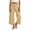 Yellow1, variant on StSilkitty Boys Girls Capris Pants Mid Waist Drawstring Wide Leg Cropped Pants with Pockets Solid Color Casual Capri Trousers
