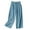 Blue, variant on SNKSDGM Women's Plus Summer Pants for Women Work Women's Pants Petite Linen Linen Pocket Elastic Breathable Trousers Loose Waist Pant Womens Pants