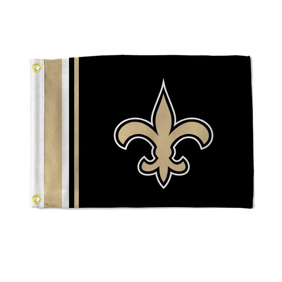 Caseys 1140752390 12 x 17 in. Orleans Saints Flag - Striped Utility