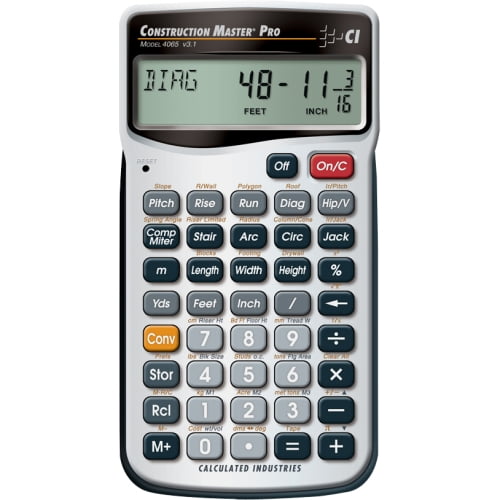 Pipe Trades Pro Calculator Advanced Math Calculated Industries Construction New 