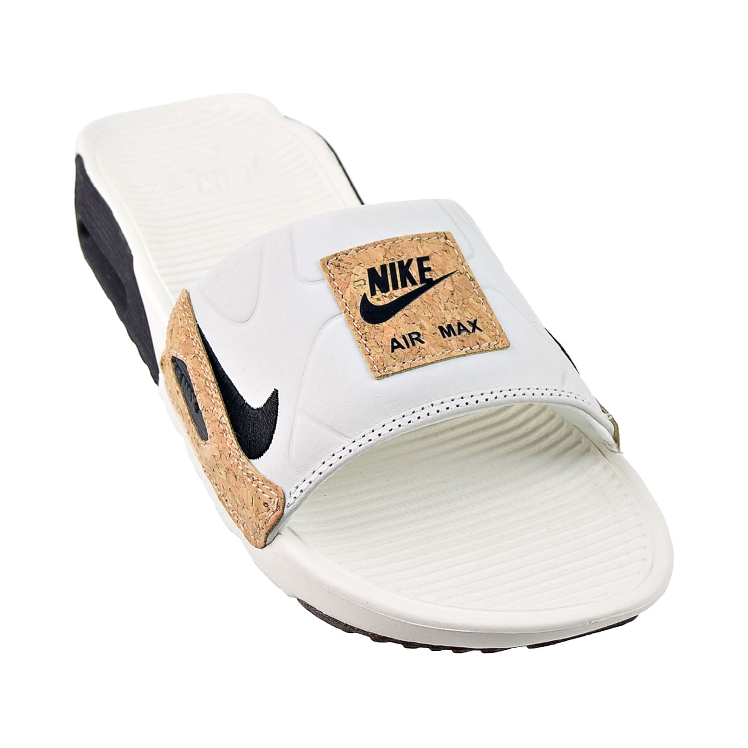 Nike Air Max Men's Slides Sail-Black Gum Yellow bq4635-103 -