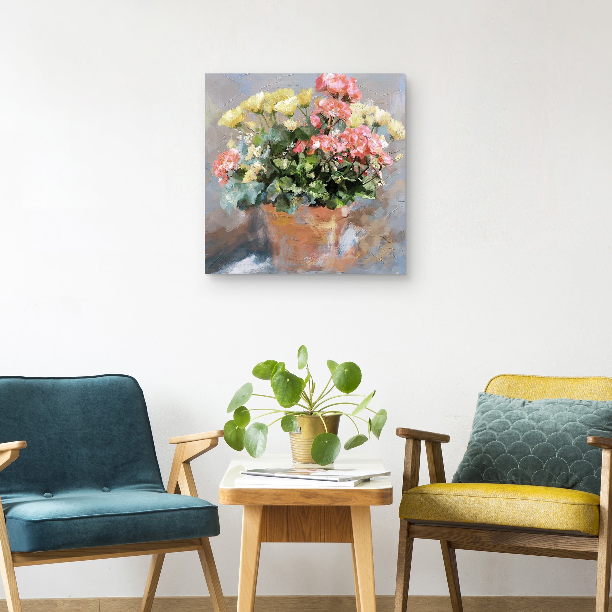 Clay Bouquet by Studio Arts Canvas Art Print