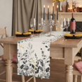 thumbnail image 2 of Table Runners 70 Inches Long Dress Scarves, Grey Eucalyptus Farmhouse Coffee/Dining/Kitchen Table Decor, Holiday Table Runner, Farmhouse Weeping Leaves on Linen 13x70 Inch, 2 of 9