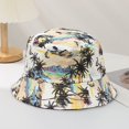 thumbnail image 2 of dianhelloya Bucket Hats Summer Fisherman Hat Floral Print Deep Double-sided Vintage Unisex Sunscreen Portable Rich Colors Summer Sun Hat Headwear, 2 of 5