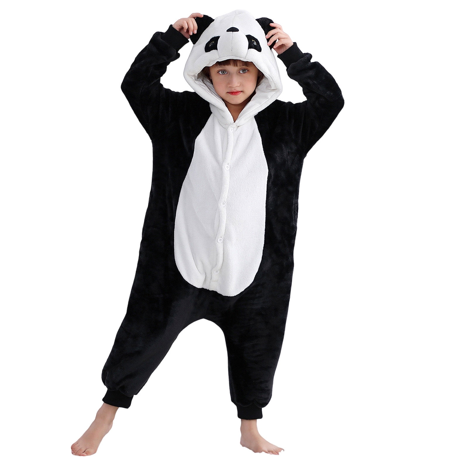CUZIBR Baby Boys Girls Rabbit Animal Winter Romper Jumpsuit Oneise One-Pieces Hoodie Long Sleeve Sets Outfits Leisure Dailywear For Toddler,Black,7-8 Years