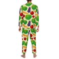 thumbnail image 5 of Kll Vegetable Sleepwear Mens Flannel Pajamas,Long Cotton Pj Set, 5 of 9