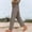 *Khaki, variant on ClodeEU Women's Ice Silk Drawstring Wide Leg Pants ,Solid Color Loose Fit Casual Trousers Dark Gray,Womens Plus XXL