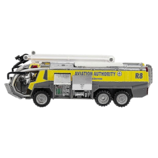 1:32 Airport Fire Truck Fire Engine Electric Die-cast Engineering Vehicles Car Model Toy With Sound