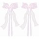 thumbnail image 1 of 2 broches de cinta de 18,5 x 7,3 pulgadas con encaje de plástico rosa claro con perla, lazos para alzapaños, cortinas, bolsos, telas para el pelo, decoración para fiestas en el hogar., 1 of 9