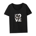 thumbnail image 4 of Camiseta para Mujer Traje Clásico De Verano Trajes De Moda Informales Simples Básicos para Mujer L, 4 of 7