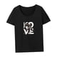thumbnail image 4 of Camiseta para mujer, camiseta básica transpirable de verano para viajes de vacaciones, regalo para mujer M, 4 of 7