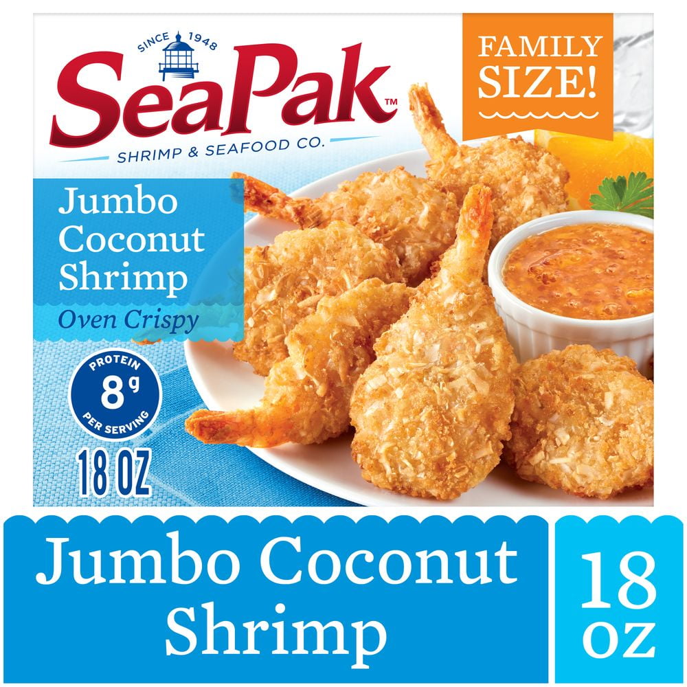 SeaPak Jumbo Coconut Shrimp with Orange Marmalade Sauce, Frozen, 18 oz