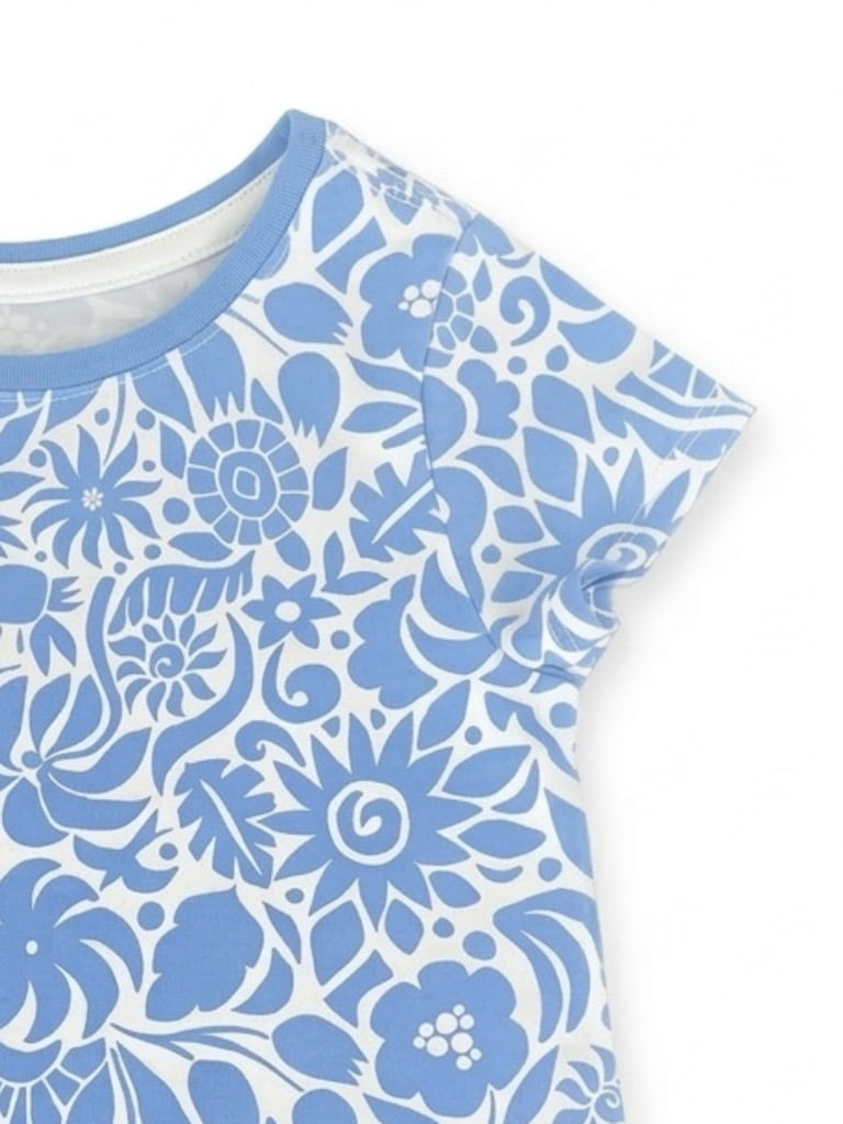 Wonder Nation Toddler Girls Printed Tee with Short Sleeves, Sizes 18M–5T