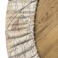 thumbnail image 5 of Ambesonne Autumn Vibes Fitted Round Tablecloth, Fall Swirling Leaves, 40"- 44" Diameter, Eggshell Beige Pale Sepia, 5 of 5