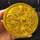 thumbnail image 4 of Antique-style dragon and phoenix bronze mirror disc with stand, a decorative craft item for home living room., 4 of 4