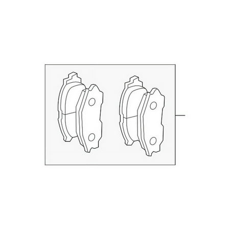 Genuine OE Mitsubishi Brake Pads - 4605B804