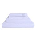 thumbnail image 2 of JML 4 Piece King Bed Sheet Set, Soft Brushed Microfiber Soild Bed Sheet, White, 2 of 6